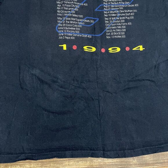Vintage 1994 Mark Martin Thunderbird Valvoline NASCAR Ford Racing Shirt Size XL - Picture 10 of 10